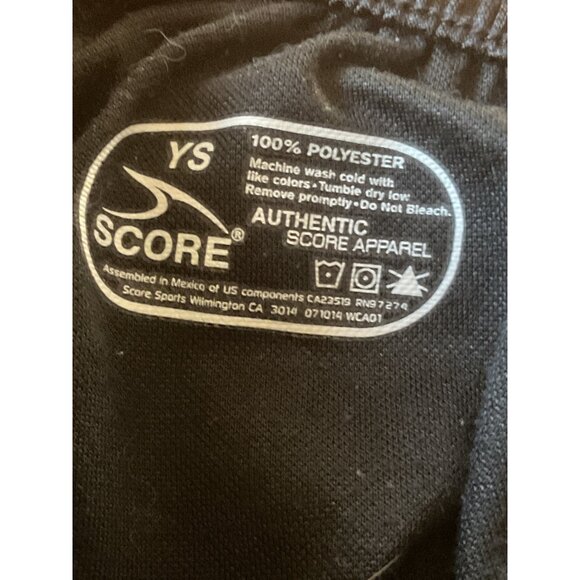 Youth Score Black Polyester Athletic Shorts Size YS - Picture 4 of 5